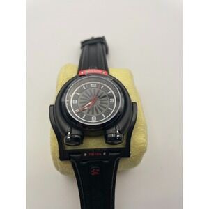GV2 by Gevril Triton 3401 Limited Edition Swiss Automatic Black Leather Watch